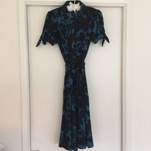 INC - Fit & Flare Button-Down Floral Dress